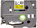 Labeltape Brother TZe-S651 24mmx8m sort på gul stærk klæb