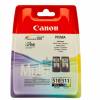 Canon PG 510 / CL-511 Multi pack Sort Farve (cyan, magenta, gul) 300 sider Blæk 2970B010