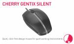 Cherry Gentix Silent Mouse, Black