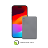 re-charge - Power Bank 5K Wireless v2 - Grey