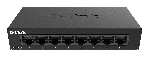 D-LINK 8-Port Gigabit Ethernet Metal Housing Unmanaged Light
