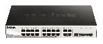 D-LINK 16 10/100/1000 Base-T port with 4 x 1000Base-T /SFP p