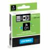 Dymo D1 40910 tape 9mm sort/klar 