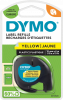 Labeltape DYMO LetraTAG 12mmx4m gul plasttape