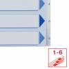 Register PP Esselte A4 1-6 hvid