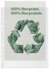 Plastlomme Esselte Recycled A4+ 100my m. præg 100stk/pak