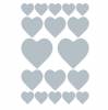 Herma stickers Decor sølv hjerter (2)