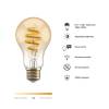 Smart Bulb A60 CCT Filament (E27), Amber