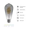 Smart Bulb ST64 CCT Filament (E27), Smokey