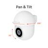 Hombli Smart Pan & Tilt Cam 4K, White