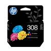 HP 308 Tri-Color Original Ink Cartridge