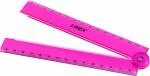 Linex Ruler Folden 15/30cm Trans. Pink