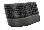 Wave Keys wireless ergonomic keyboard, Graphite (Nordic)