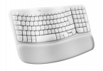 Wave Keys wireless ergonomic keyboard, Off-white (Nordic)