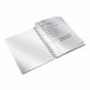 Notesbog WOW PP A4 m/hul lin. 80ark pink