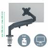 Monitor Arm Ergo Space Saving Single, Dark Grey