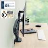 Monitor Arm Ergo Space Saving Dual, Dark Grey