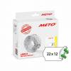 METO etiket aftag 22x12 hvid (12rl/1000)