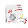 METO etiket perm 22x12 hvid (12rl/1000)