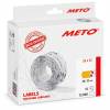 METO etiket perm 26x12 neonorange (12rl/1000)