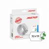 METO etiket aftag 32x19 hvid (10rl/1000)