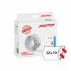 METO etiket perm 32x19 hvid (10rl/1000)