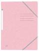 Oxford top file+ elasticated 3-flap folder a4 pastel pink