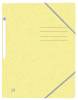 Oxford top file+ elasticated 3-flap folder a4 pastel yellow