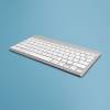 R-Go Compact Break ergonomic wired keyboard, White (Nordic)