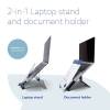 R-Go Riser Document laptop stand, Black