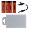 ROLLEI AAA Li-Ion Batteries with USB-C (4-Pack)
