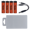 ROLLEI AA Li-Ion Batteries with USB-C (4-Pack)