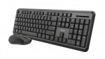 Trust Ody Wireless Keyboard & Mouse, Black (Nordic)