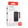 VERBATIM USB 3.2 Gen 2 512GB Pocket SSD, Black/Red