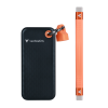 VERBATIM USB 3.2 Gen 2 256GB Pocket SSD, Black/Orange