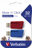 USB Drive Store ´N´ Click 32GB (2-pack) Red/Blue