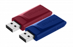VERBATIM USB DRIVE 2.0 STORE &acute;N&acute; GO SLIDER 2 X 32GB (RED / B