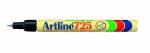 Marker Artline EK725 sort permanent 0,4mm spids