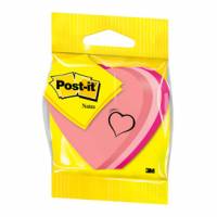 Post-it Notes 70x70 ''hjerte'' neon 225 blad