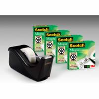 Borddisp. Scotch C60 +4rl tape 19mmx33m sort