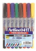 Marker Artline 041T 2-i-1 8-s&aelig;t