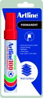 Marker Artline 100 r&oslash;d 1-Blister