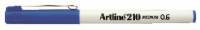 Fineliner Artline 210 M 0.6 bl&aring;