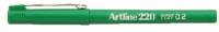 Fineliner Artline 220 SF 0.2 gr&oslash;n