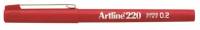 Fineliner Artline 220 SF 0.2 r&oslash;d