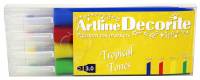 Artline Decorite Flat Tropical 4-s&aelig;t