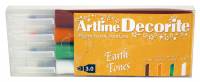 Artline Decorite Flat Earth 4-s&aelig;t