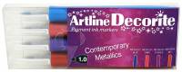 Artline Decorite bullet metallic 4-s&aelig;t