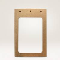 Navneskilteholder i karton XL 105x148mm (50)