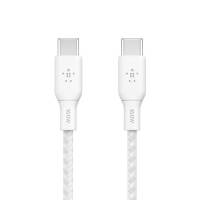 100W USB-C to USB-C Braided Cable 3M, White